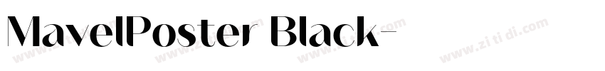 MavelPoster Black字体转换
